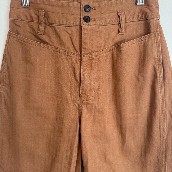 Madewell | Tapered Pants: Pieced Yoke Edition Straight Leg in Size 25 - Picture 6 of 10